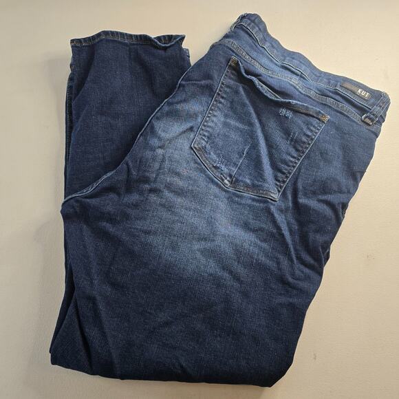 Kut From the Kloth Jeans Women's 24W Blue Catherine Slouchy Boyfriend Distressed - Picture 8 of 15